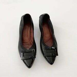 Hispanitas- Patent Leather Pointy Toe Omega Pumps